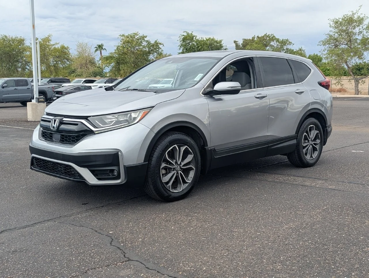 Used 2021 Lunar Silver Metallic Honda EX image 1