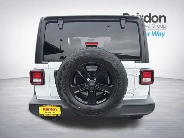 Used 2021 Bright White Clearcoat Jeep Unlimited Sport Altitude image 6