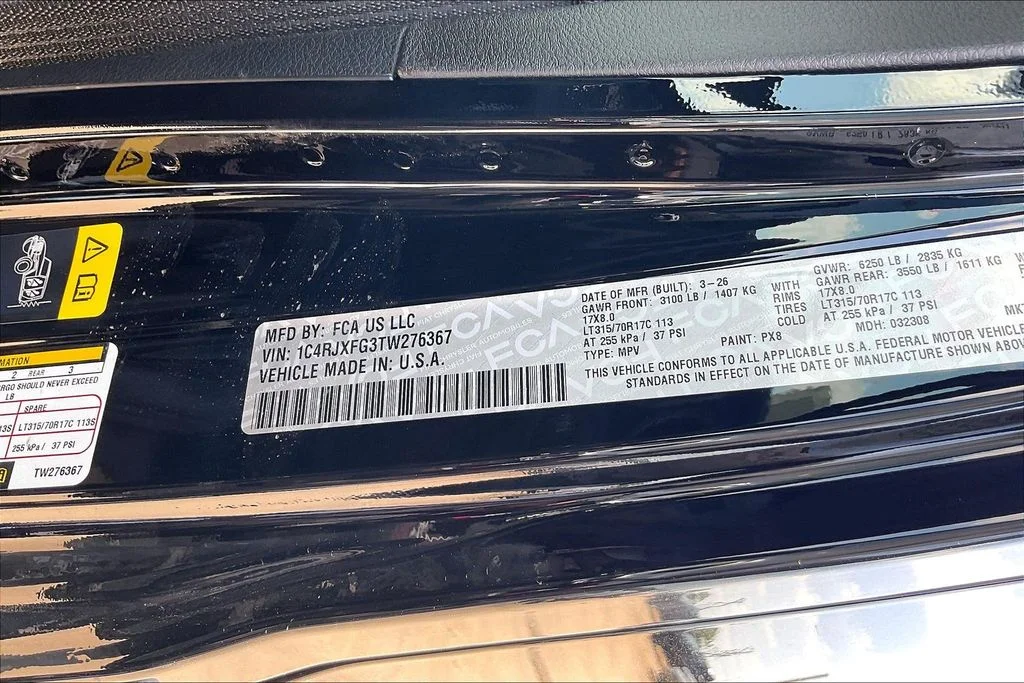 New 2026 Jeep Wrangler Rubicon X 4D Sport Utility