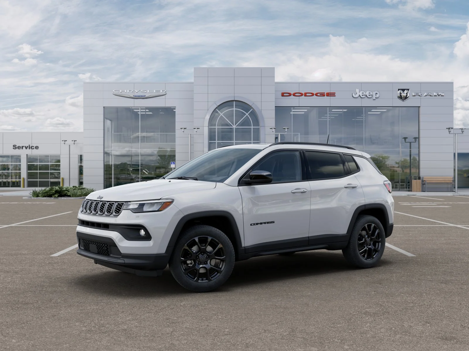 New 2025 Bright White Clear-Coat Exterior Paint Jeep Latitude image 24