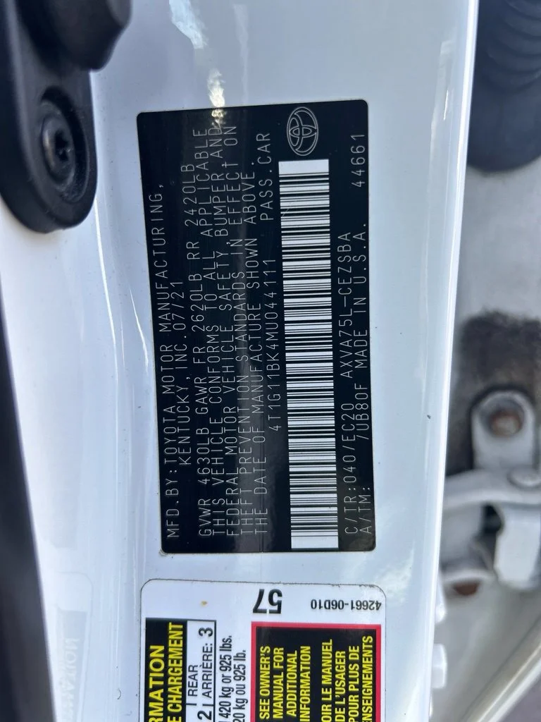 Used 2021 White Toyota SE Nightshade image 42