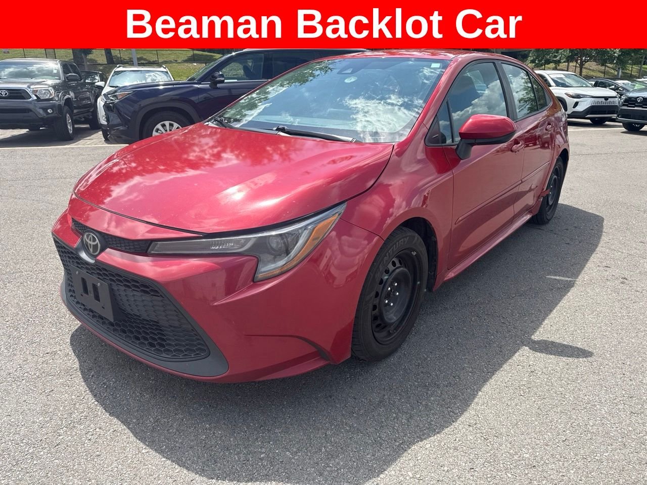 Used 2020 Red Toyota LE image 1