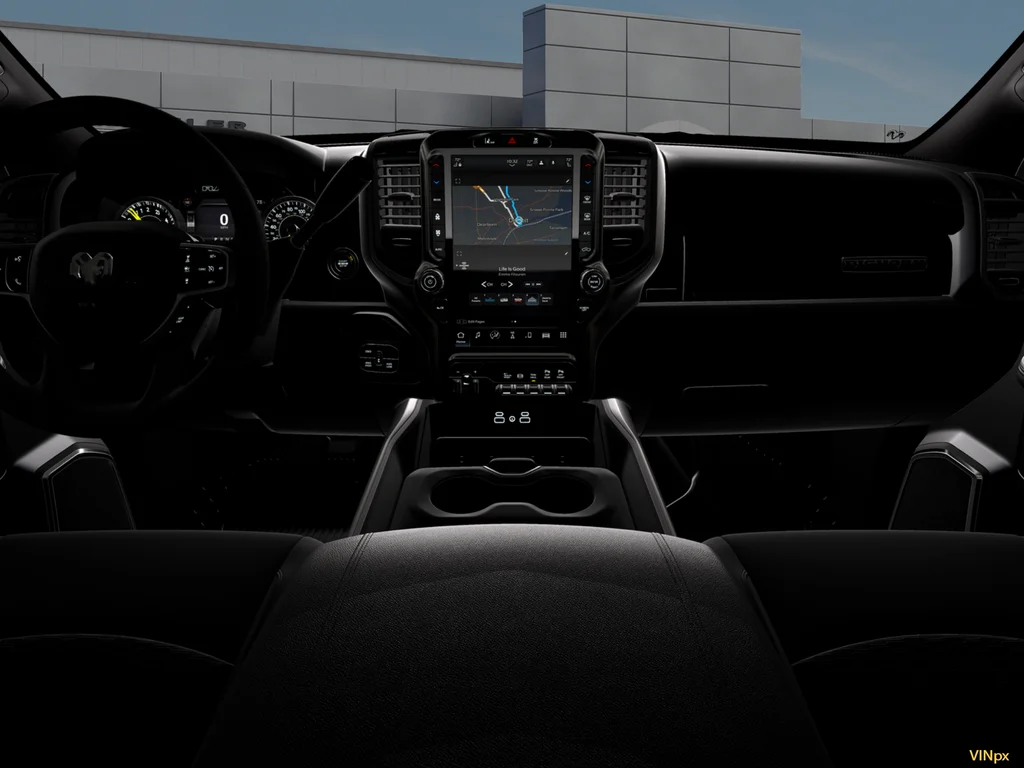 New 2026 Diamond Black Crystal Pearl-Coat Exterior Paint RAM Big Horn Night Edition image 18