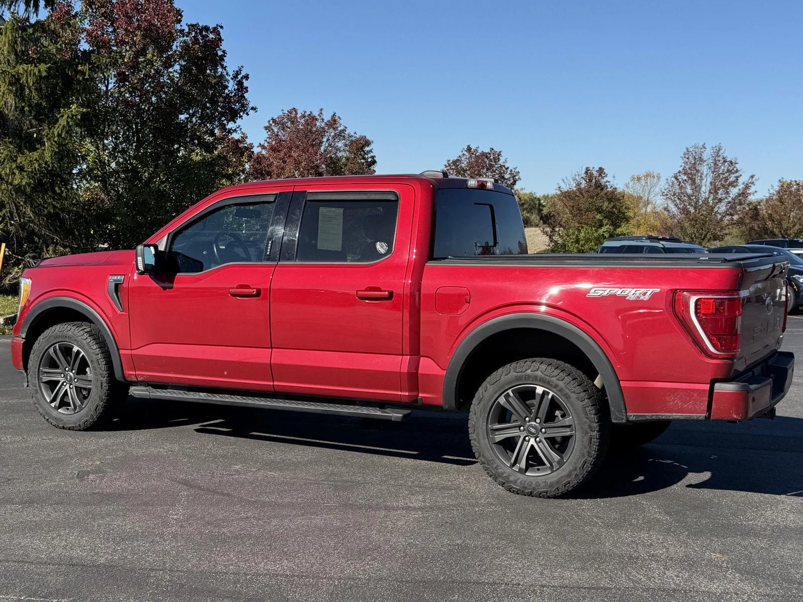 Used 2021 Rapid Red Metallic Tinted Clearcoat Ford XLT image 5
