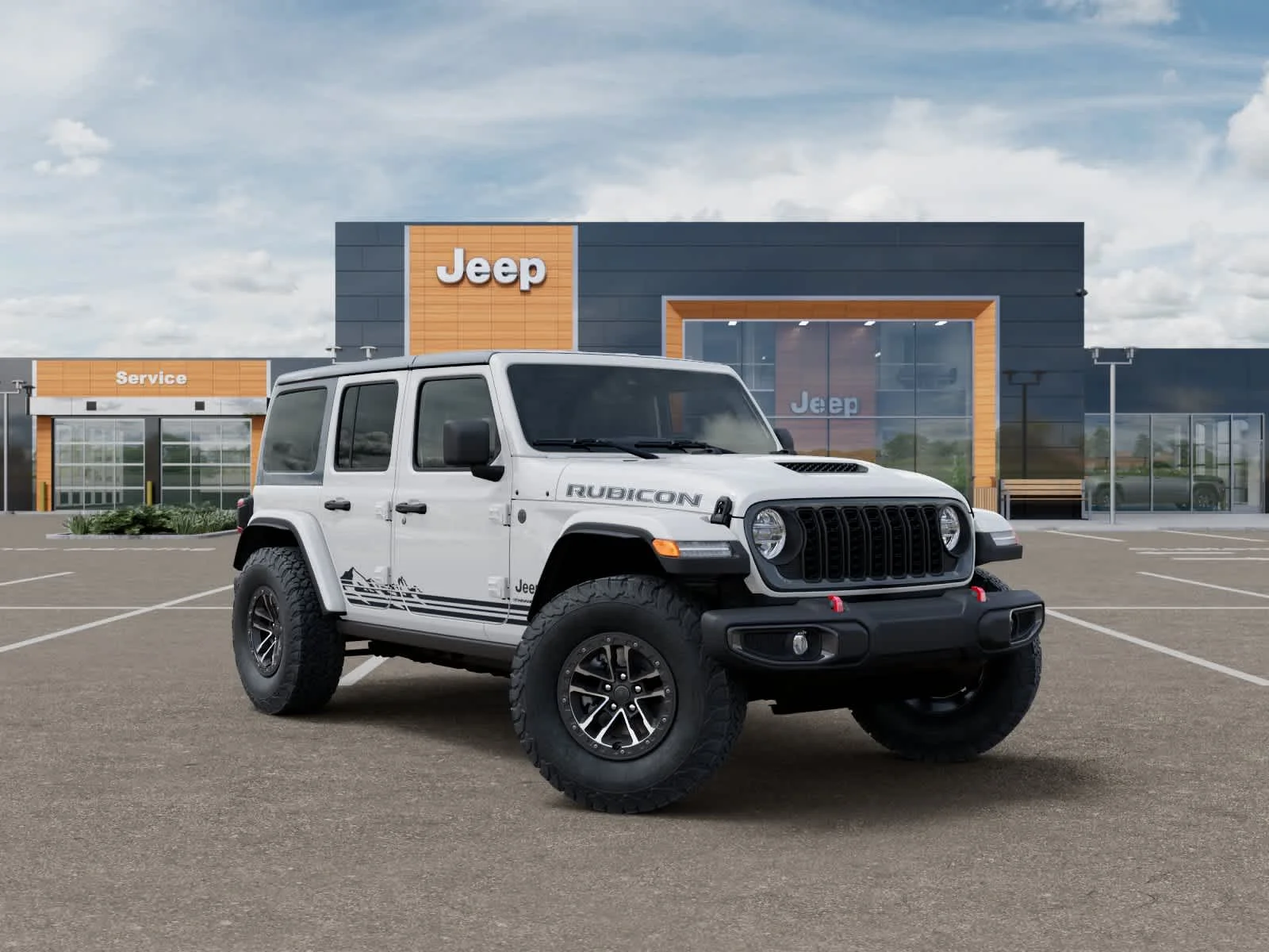 New 2026 Bright White Clearcoat Jeep Rubicon image 5