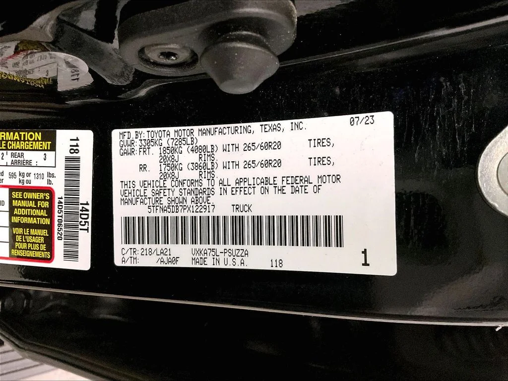 Certified Used 2023 Black Toyota Platinum image 40