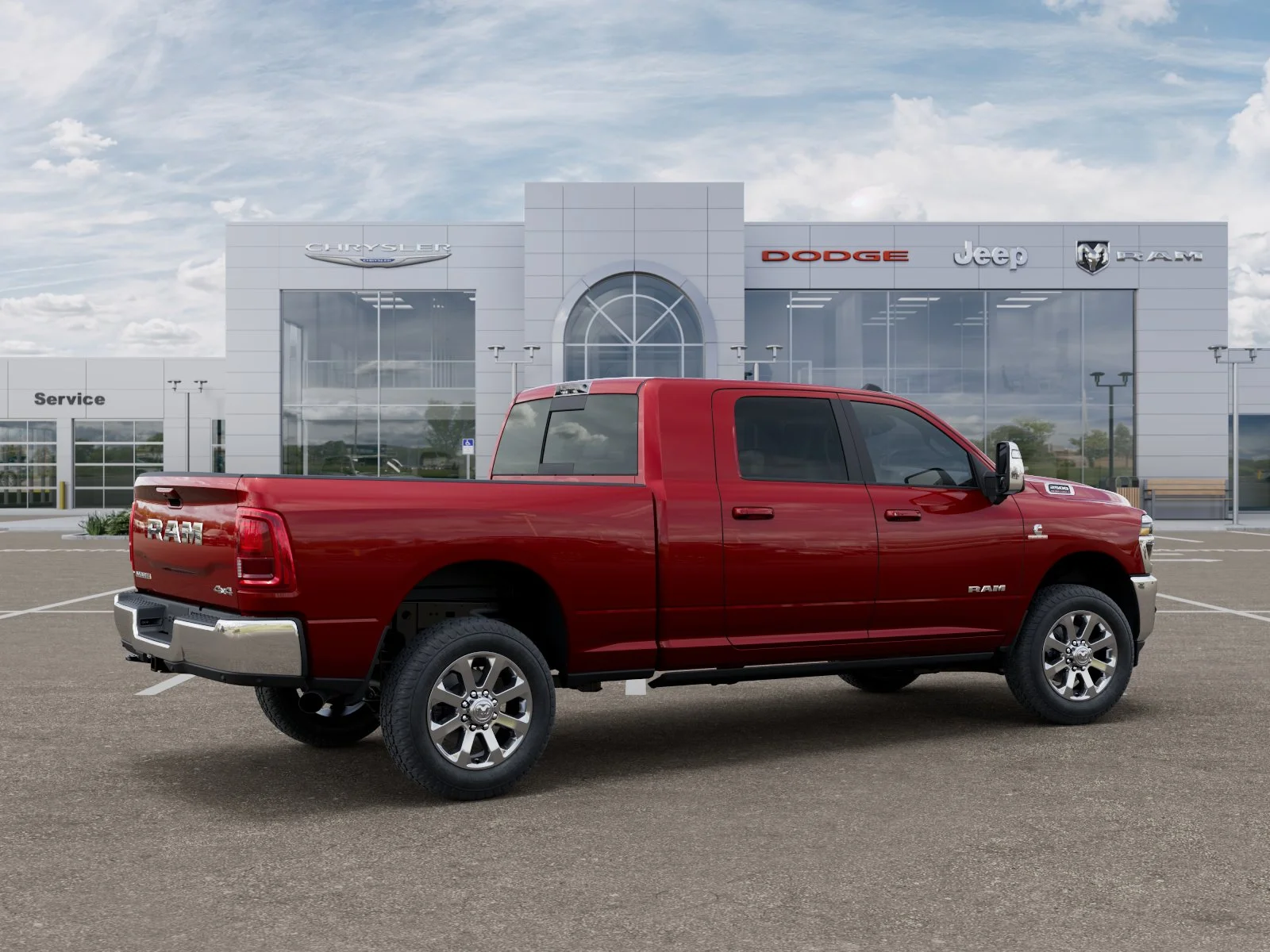 New 2026 Molten Red Pearl-Coat Exterior Paint RAM Laramie image 31