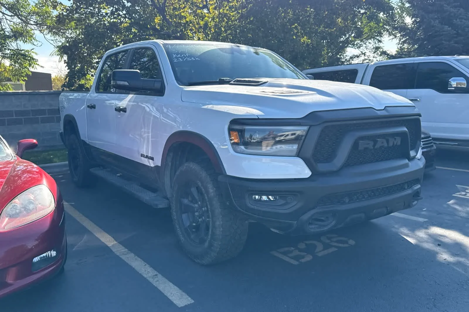 Used 2023 Bright White Clearcoat Ram Rebel image 3