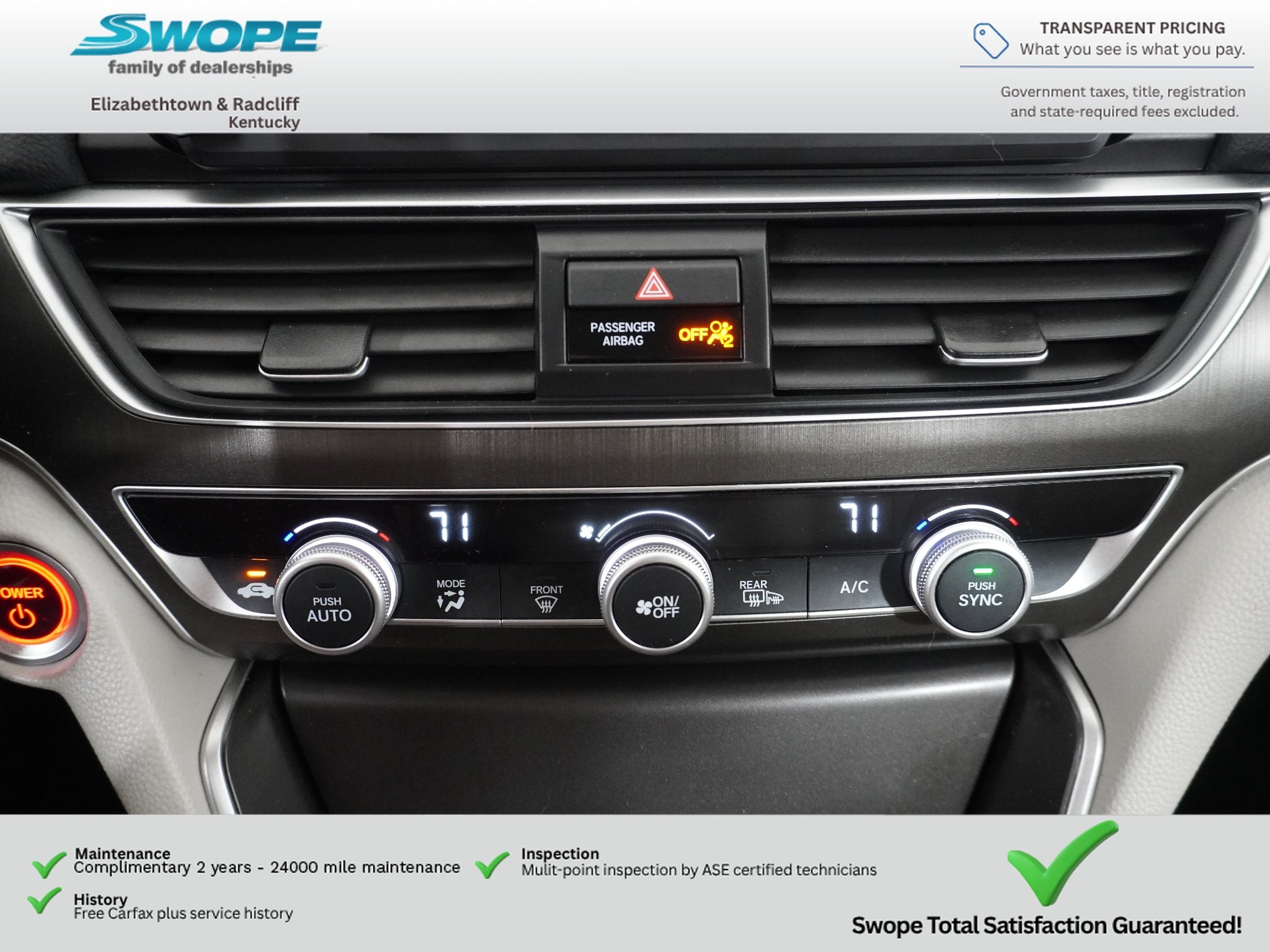 Used 2018 White Orchid Pearl Honda Base image 21