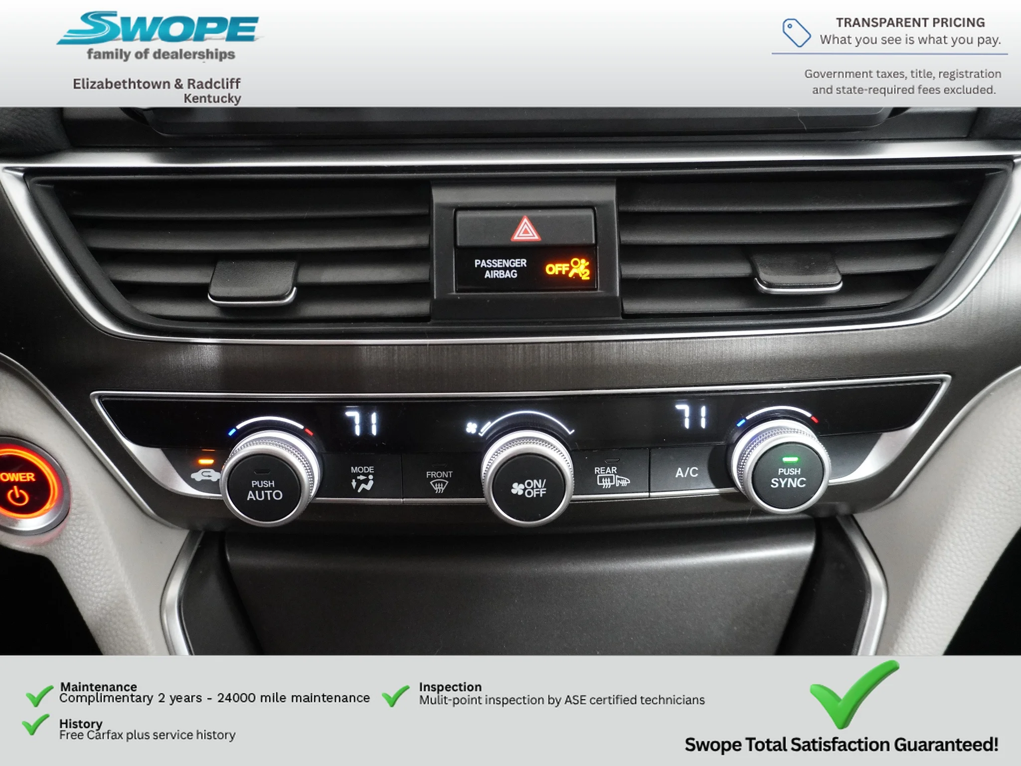 Used 2018 White Orchid Pearl Honda Base image 21