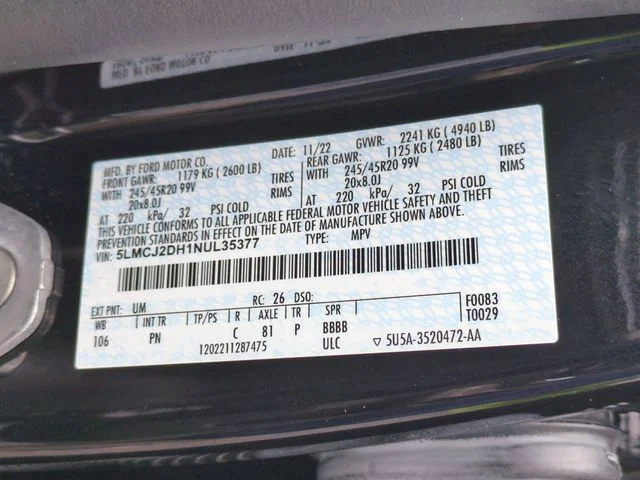 Used 2022 Black Lincoln Reserve image 38