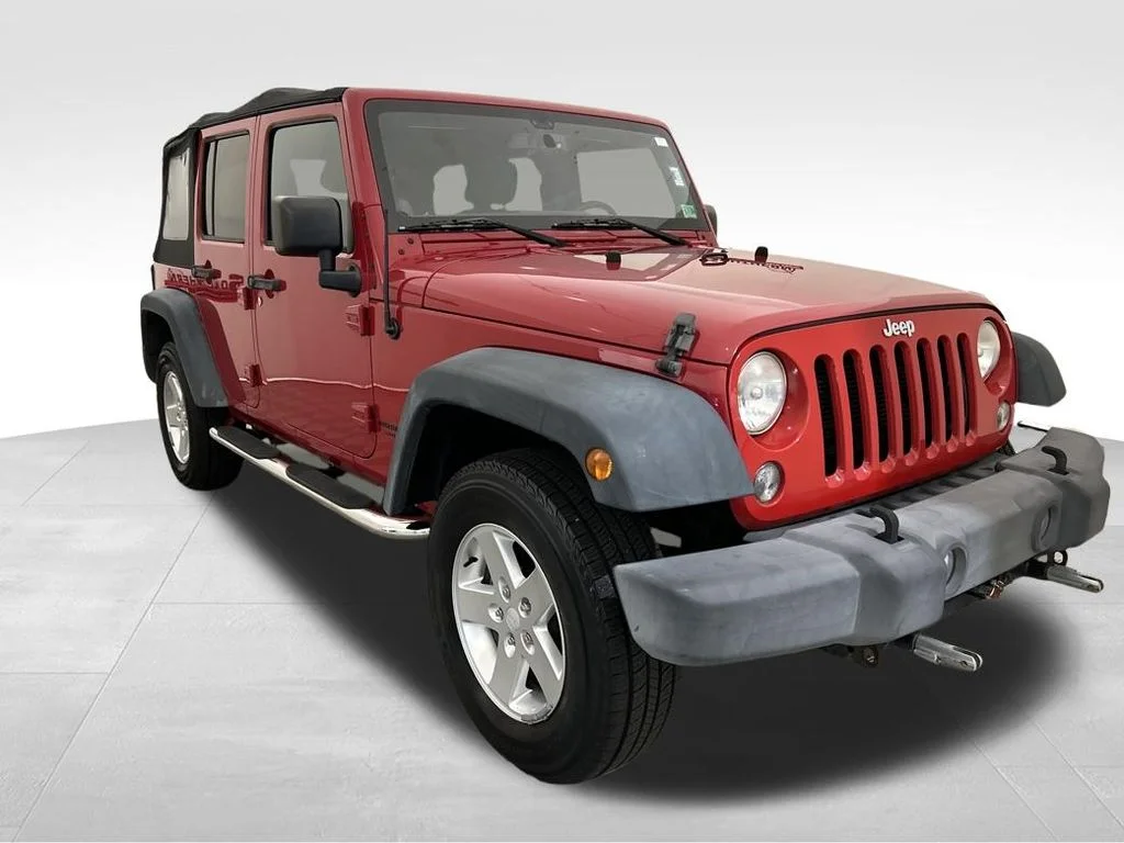 Used 2014 Red Jeep Unlimited Sport image 8