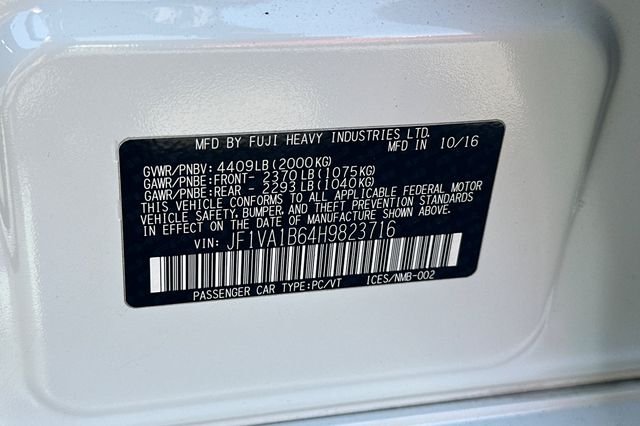 Used 2017 White Subaru Base image 29