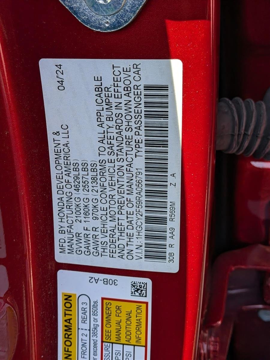 Used 2024 Radiant Red Metallic Honda Sport image 25