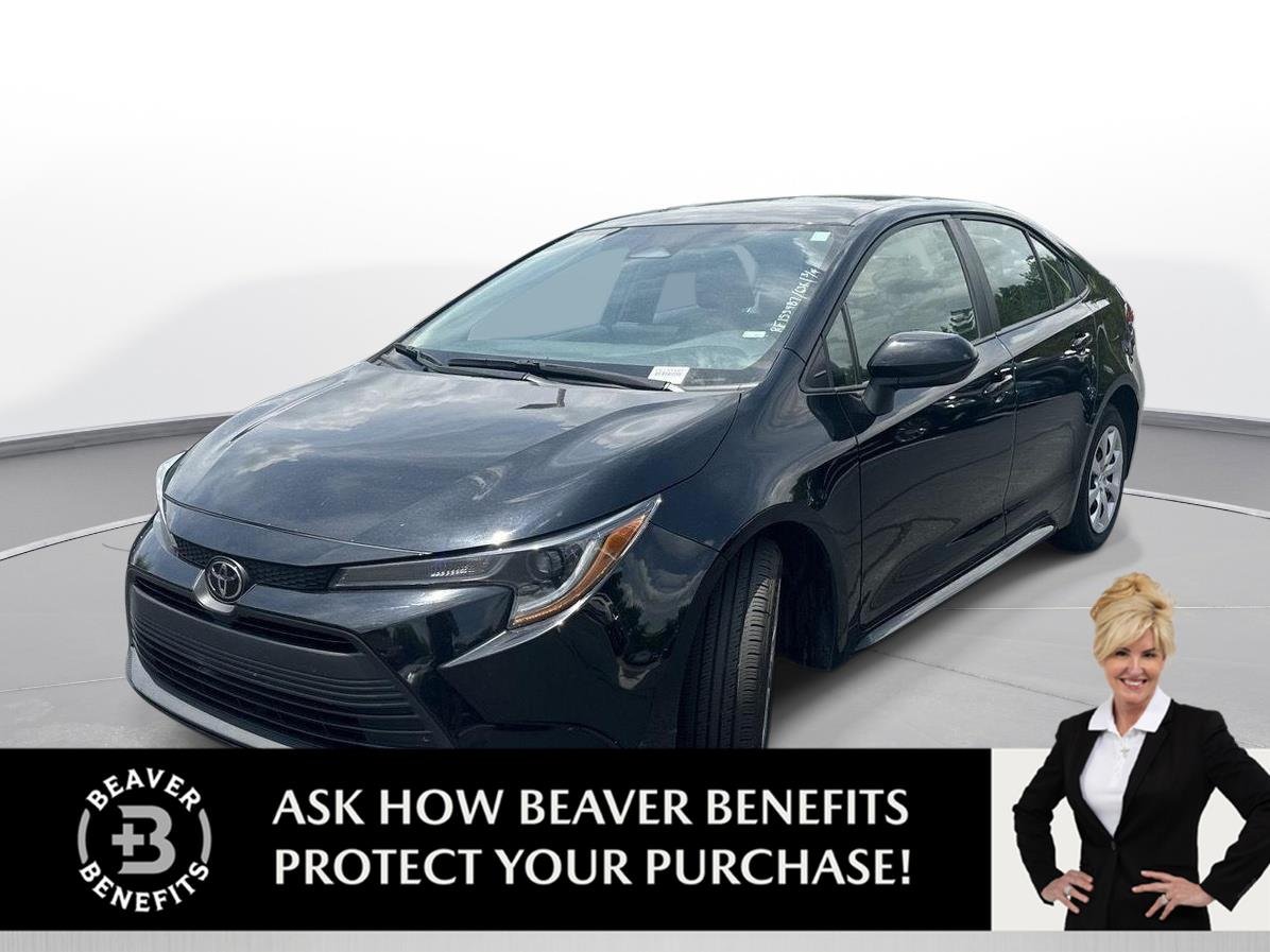 Certified Used 2024 Midnight Black Metallic Toyota LE image 1