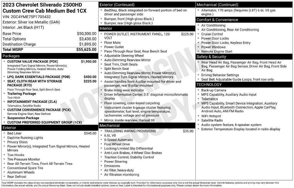 Used 2023 Silver Chevrolet Custom image 25
