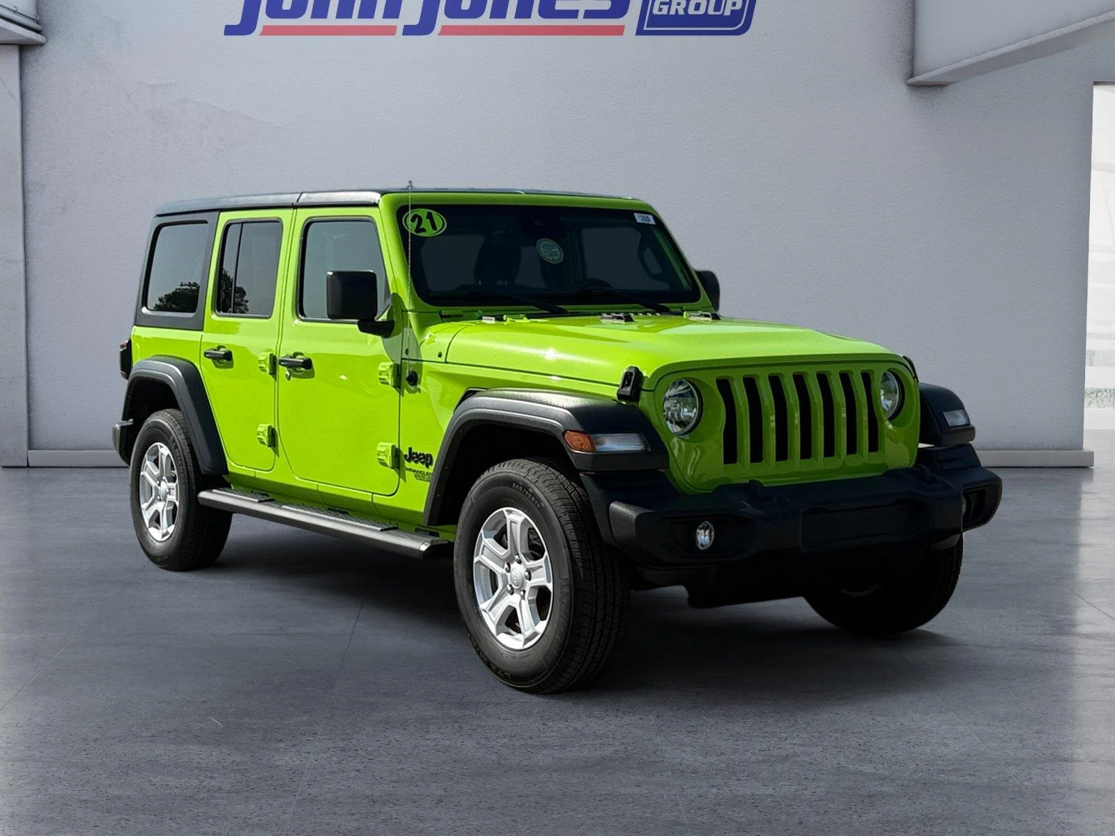 Used 2021 Sarge Green Clearcoat Jeep Unlimited Sport S image 7