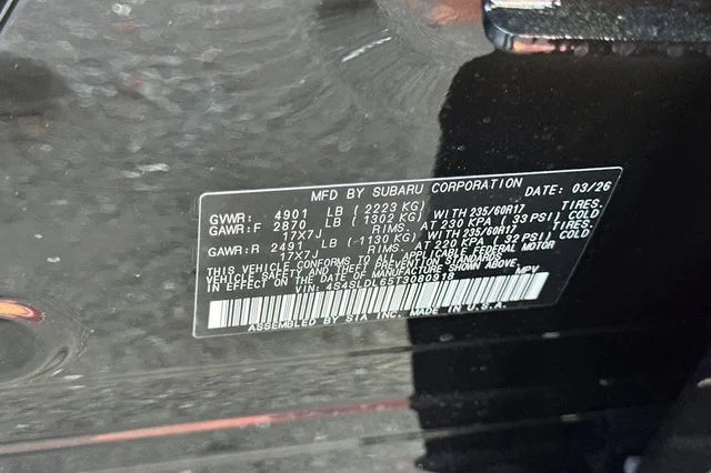 New 2026 CRYSTAL BLACK SILICA Subaru Wilderness image 22