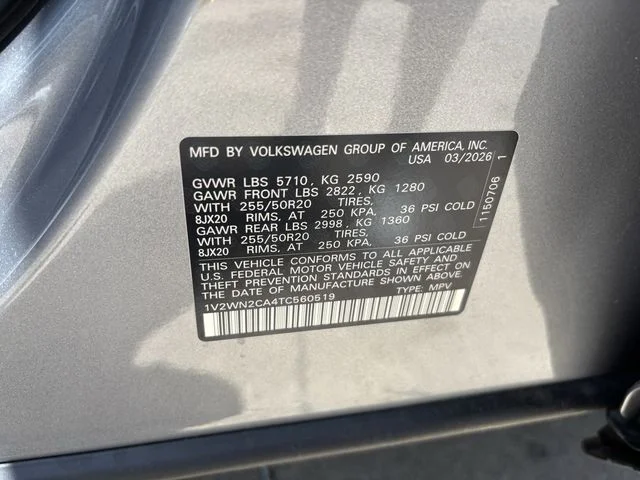 New 2026 Silver Volkswagen 2.0T SE w/Technology image 23