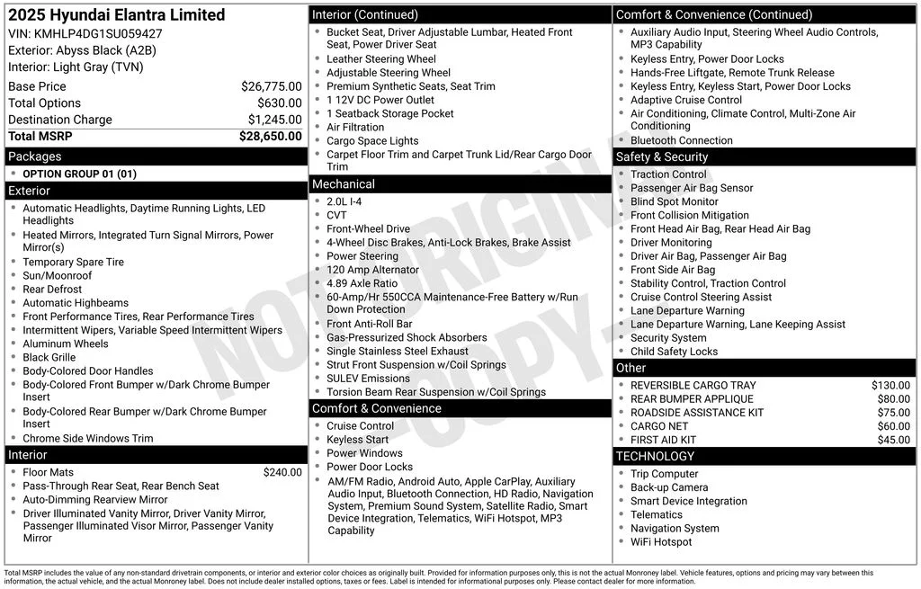 Certified Used 2025 Black Hyundai Limited image 31