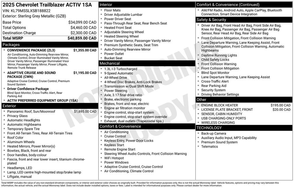 Used 2025 Gray Chevrolet ACTIV image 11