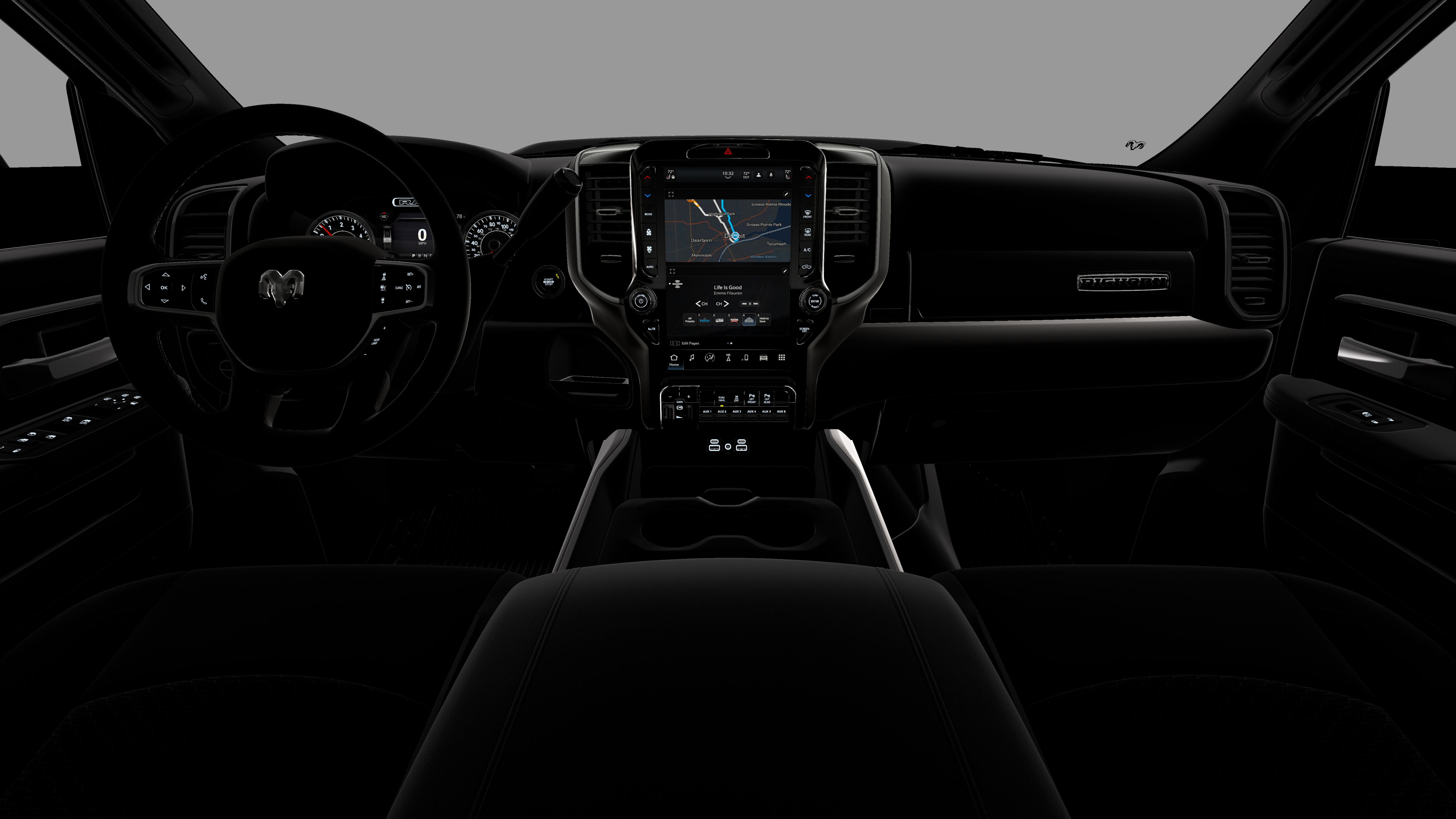New 2026 Diamond Black Crystal Pearl-Coat Exterior Paint RAM Big Horn image 18