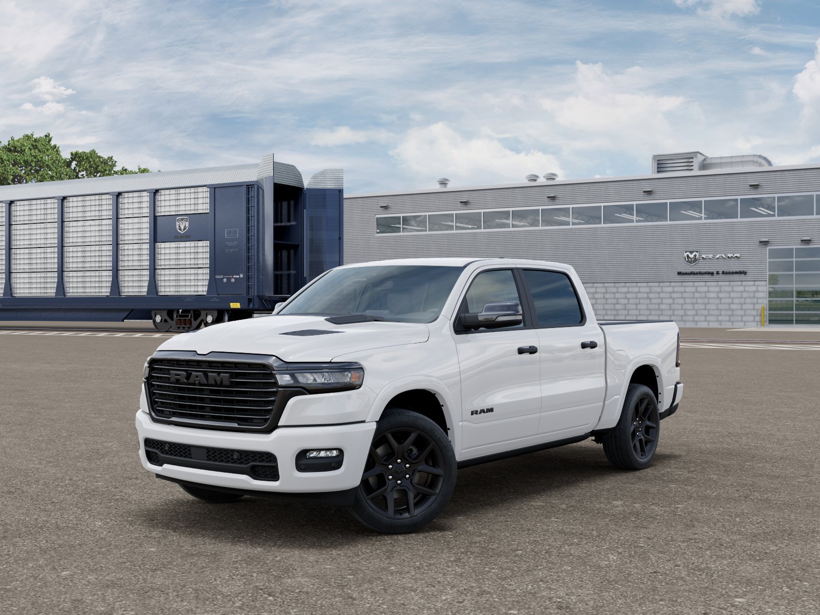 New 2027 Bright White Clear-Coat Exterior Paint RAM Laramie image 27