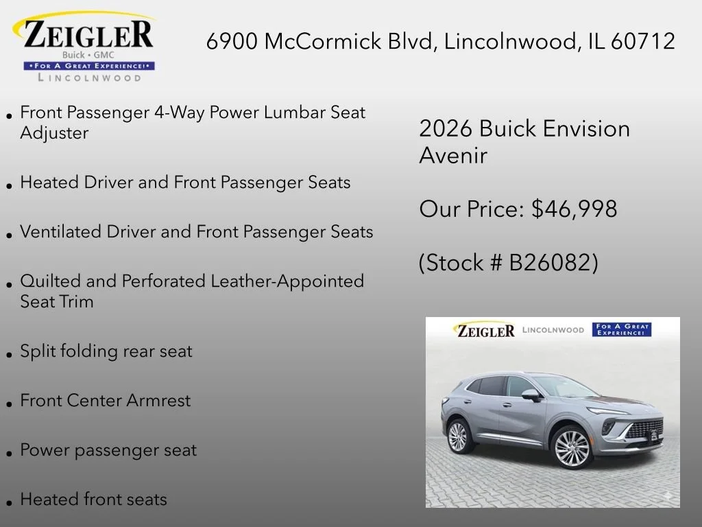 New 2026 Moonstone Gray Metallic Buick Avenir image 30