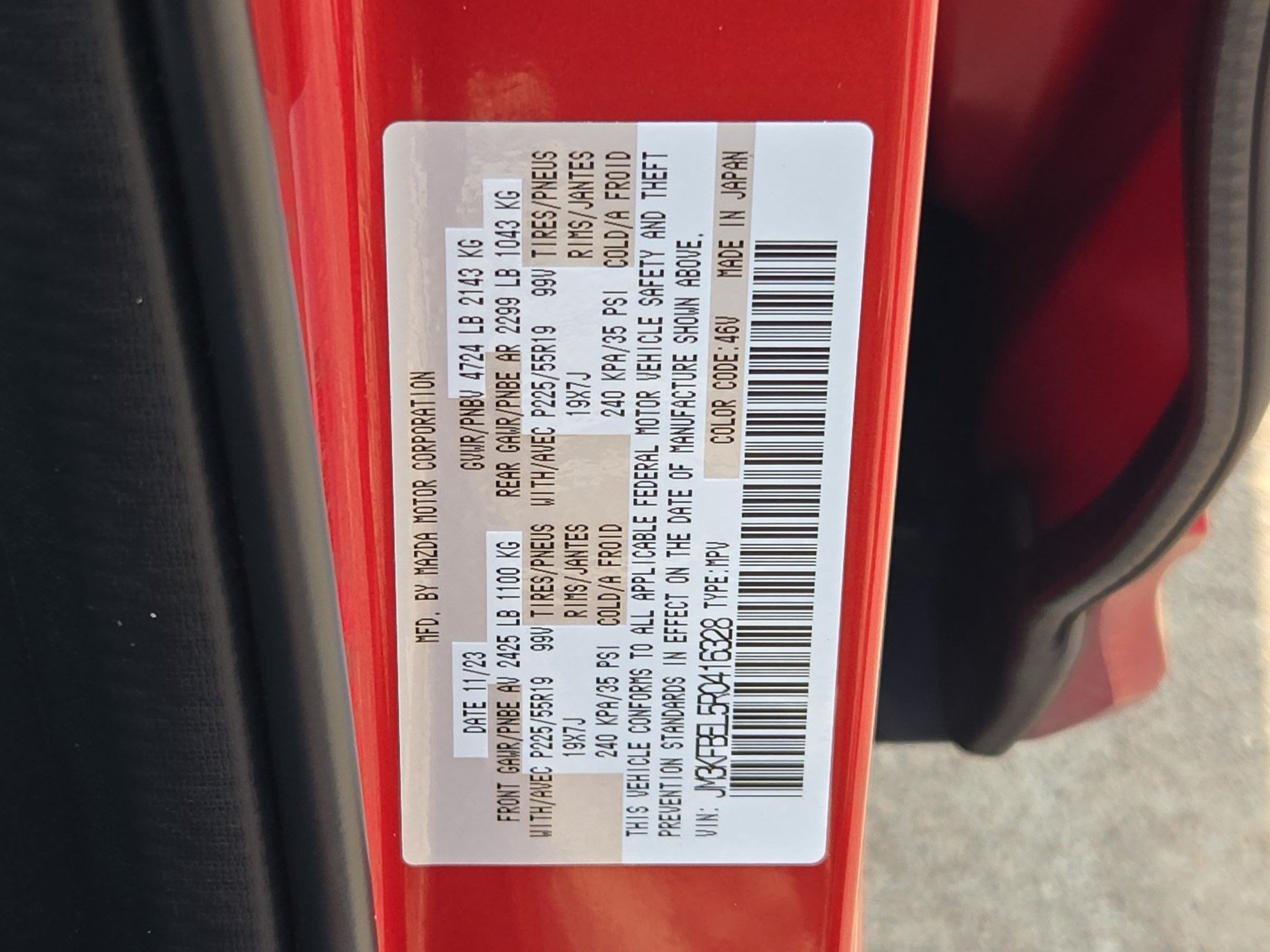 Used 2024 Soul Red Crystal Metallic Mazda 2.5 S Premium Plus Package image 29