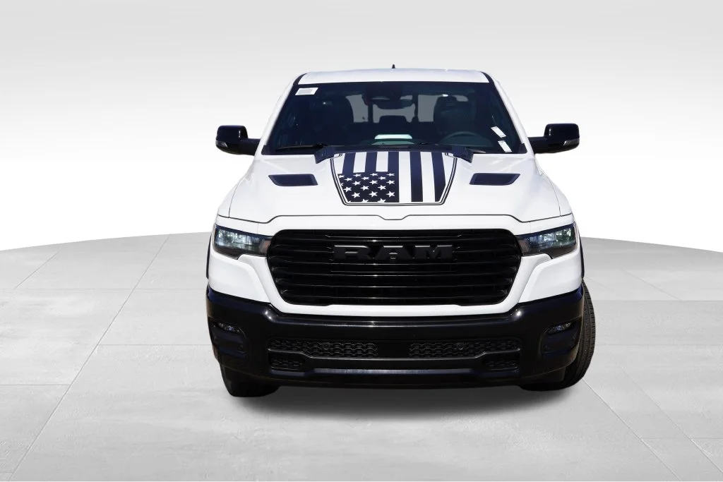 New 2026 Bright White Clear-Coat Exterior Paint RAM Laramie image 8