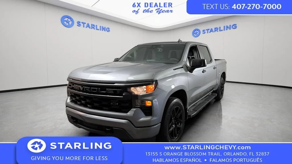 Used 2023 STERLING GRAY METALLIC Chevrolet Custom image 1