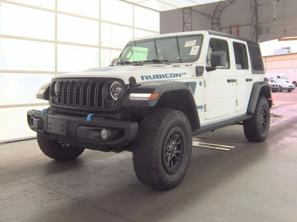 Used 2023 White Jeep Rubicon 20th Anniversary Edition 4xe image 1