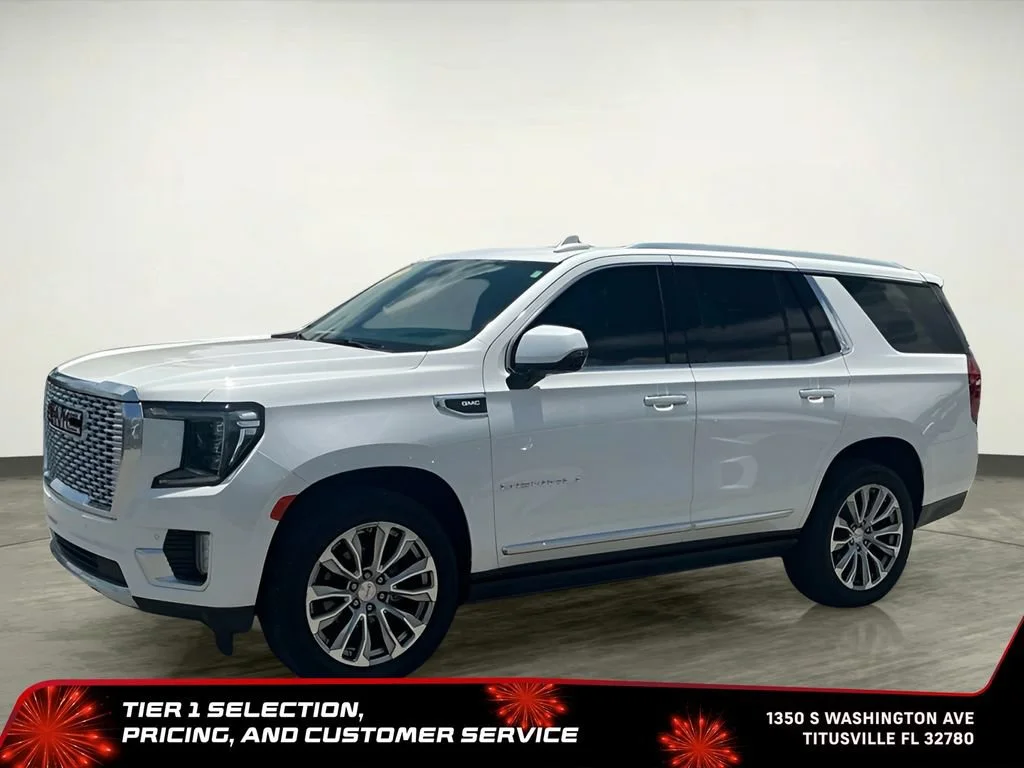 Used 2022 White Frost Tricoat GMC Denali image 3