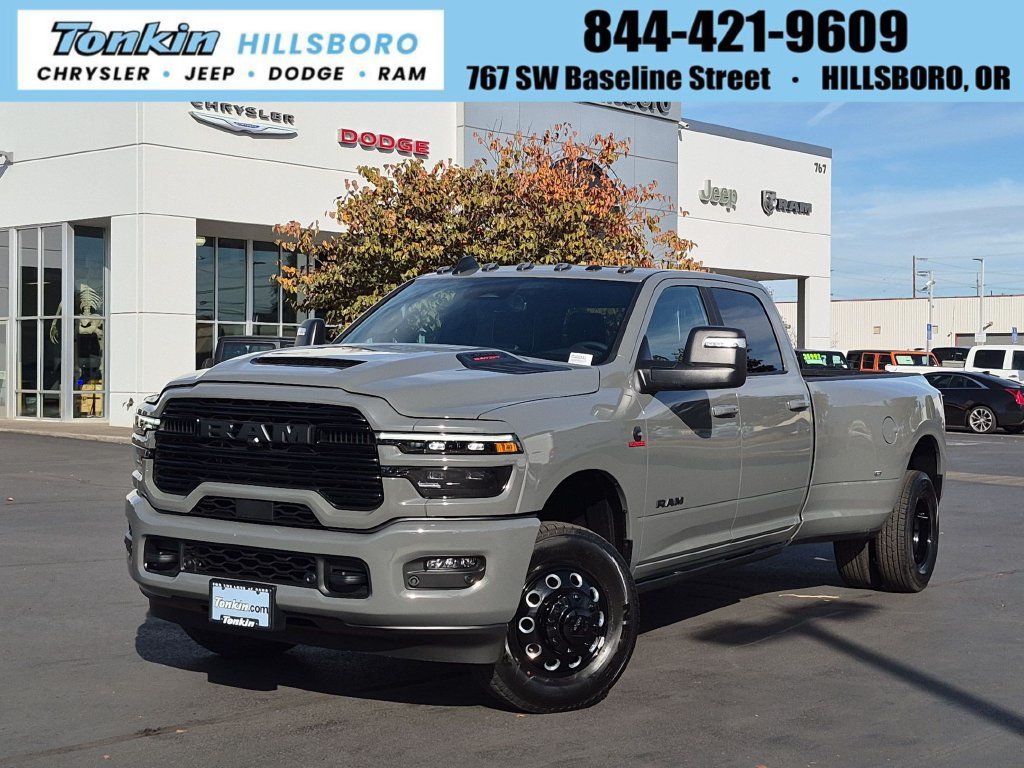 New 2027 Ceramic Gray Clear-Coat Exterior Paint RAM Laramie image 1