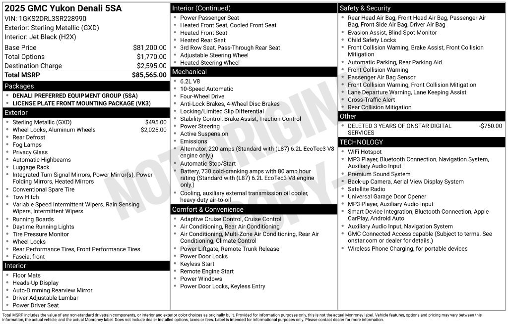 Used 2025 Sterling Metallic GMC Denali image 40