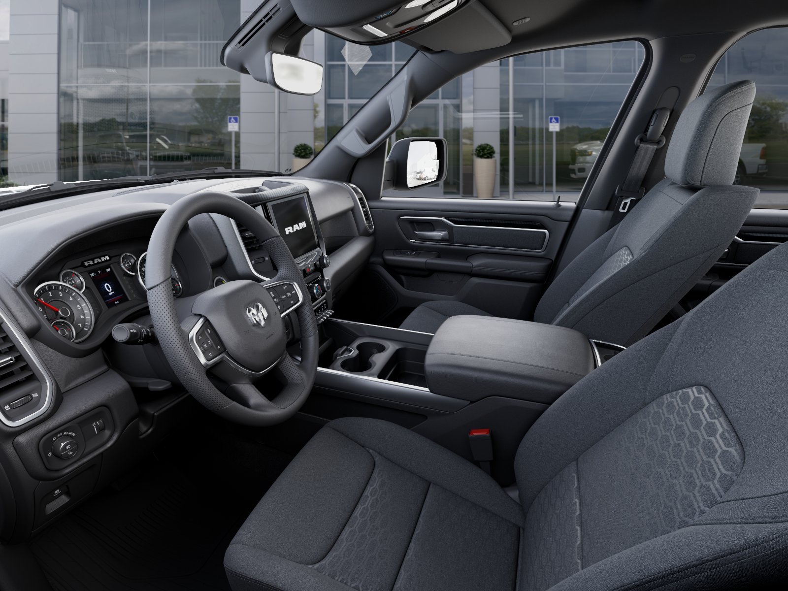 New 2026 Diamond Black Crystal Pearl-Coat Exterior Paint RAM Big Horn/Lone Star image 48