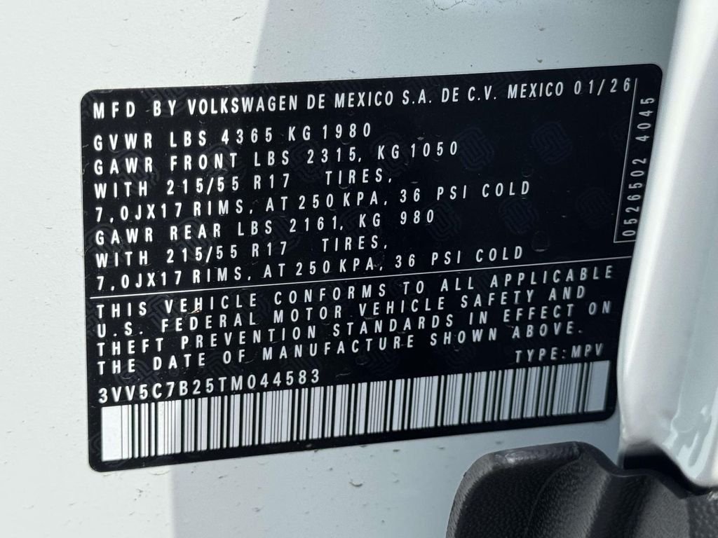 New 2026 White Volkswagen 1.5T S image 30