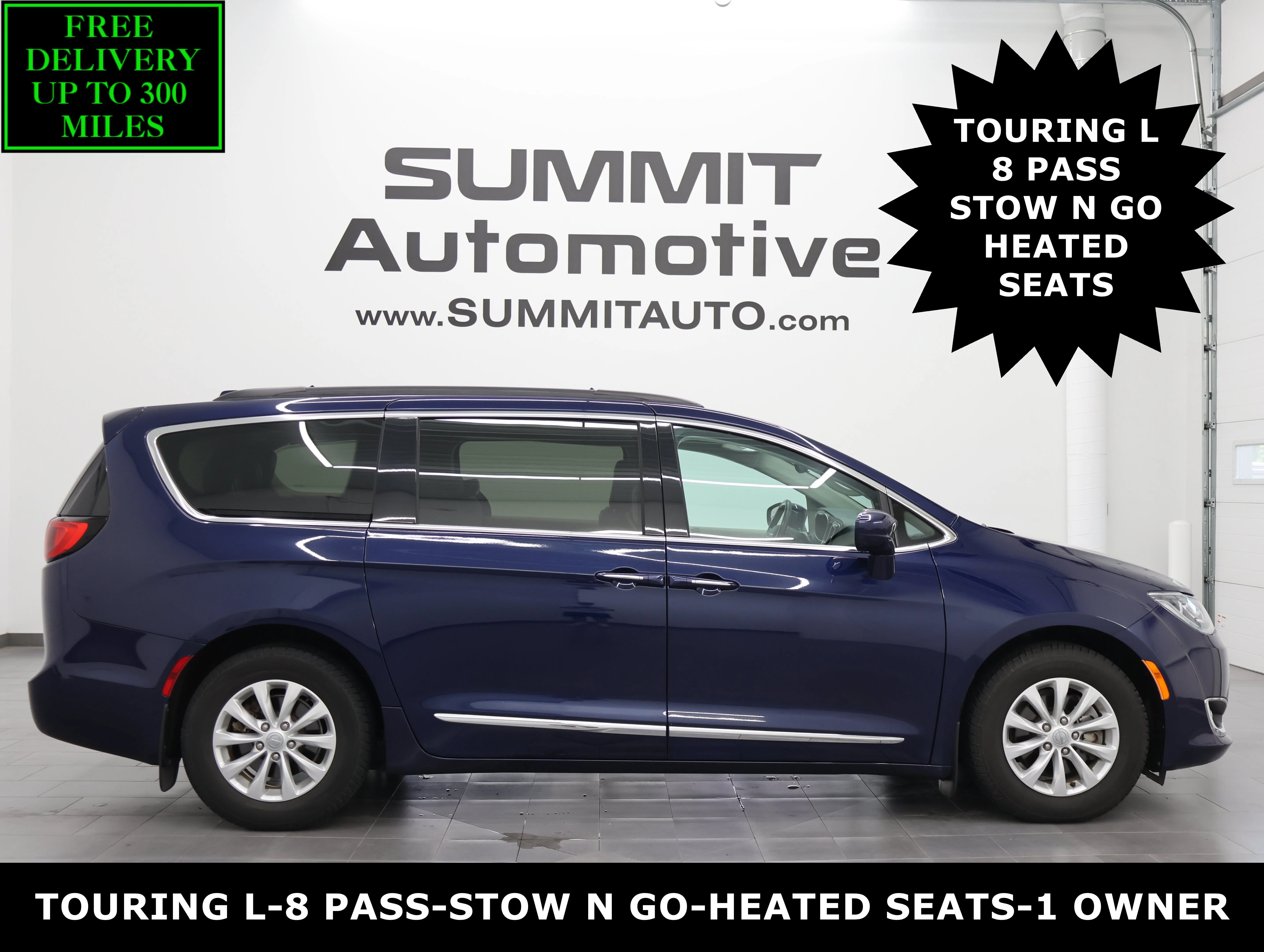 Used 2017 Jazz Blue Pearlcoat Chrysler Touring L image 1