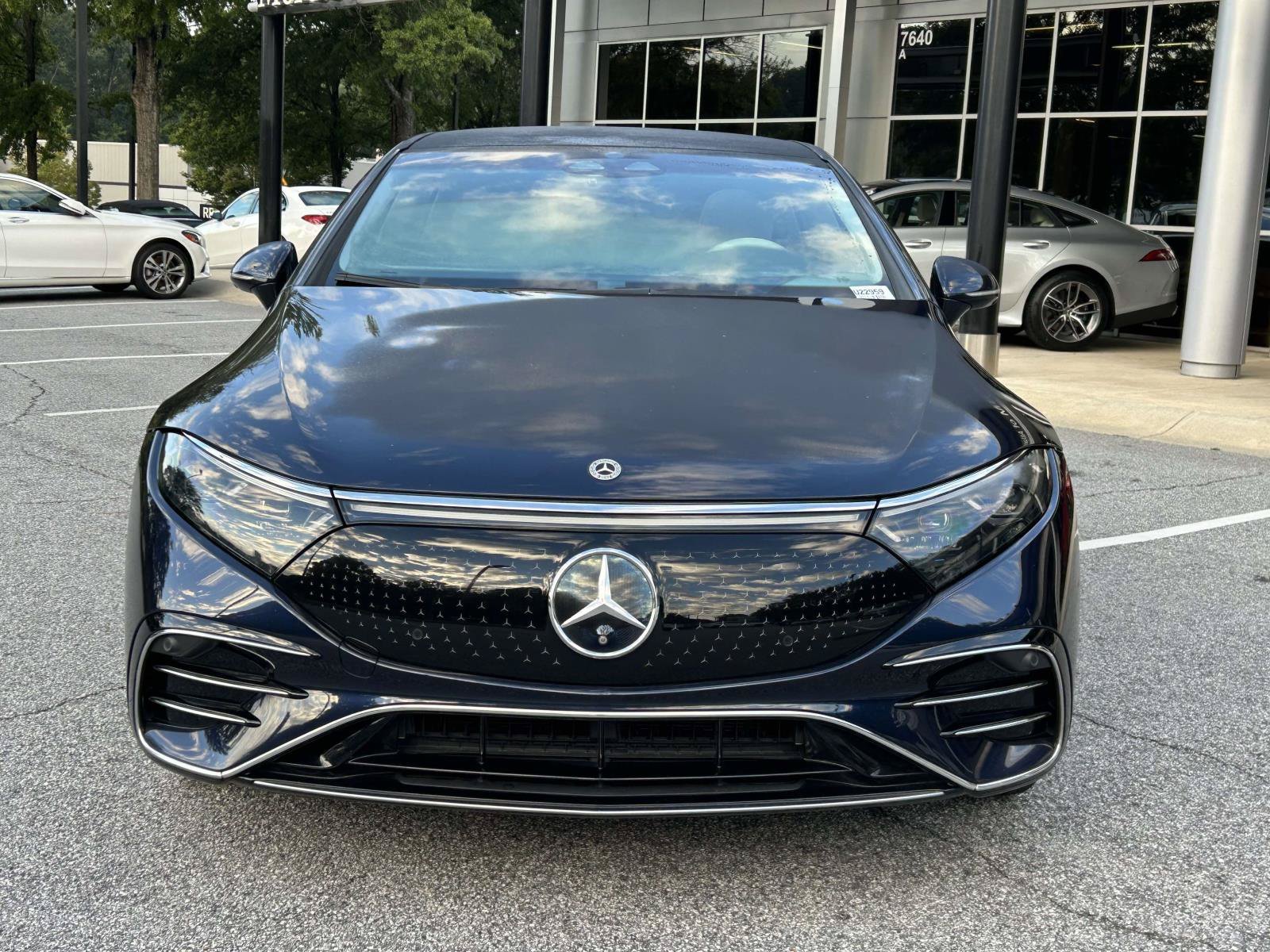 Certified Used 2023 Nautical Blue Metallic Mercedes-Benz EQS 580 4MATIC® Sedan image 3