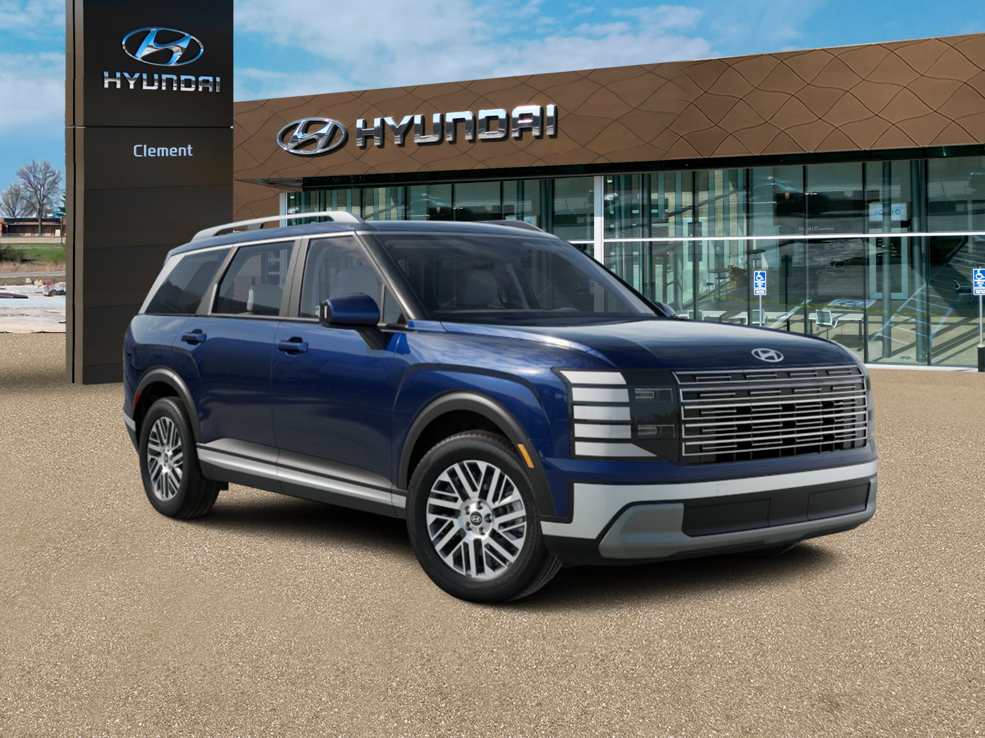New 2026 Blue Hyundai SEL AWD image 7