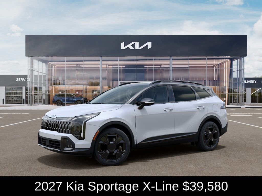 New 2027 Glacial White Pearl / Black Ro Kia X-Line image 4