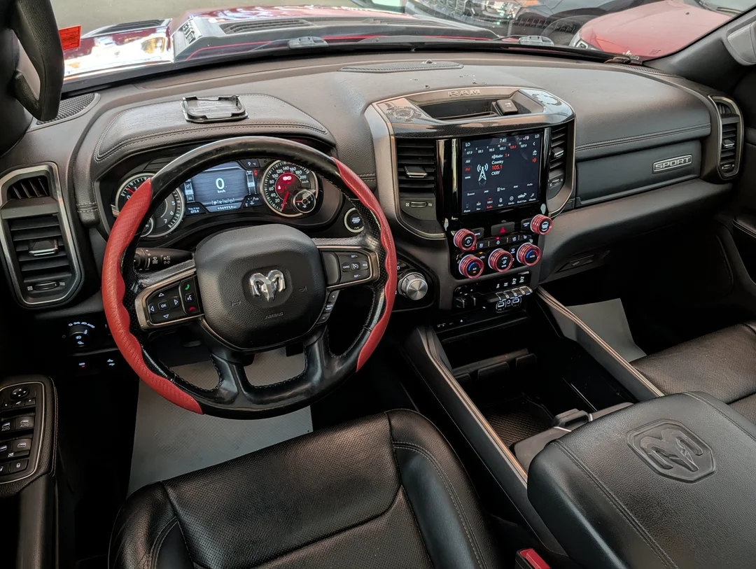 Used 2019 Red RAM Sport - Leather - Level II - Dual Pane Sunroof - Sport Hood - 8.4 Touchscreen image 25