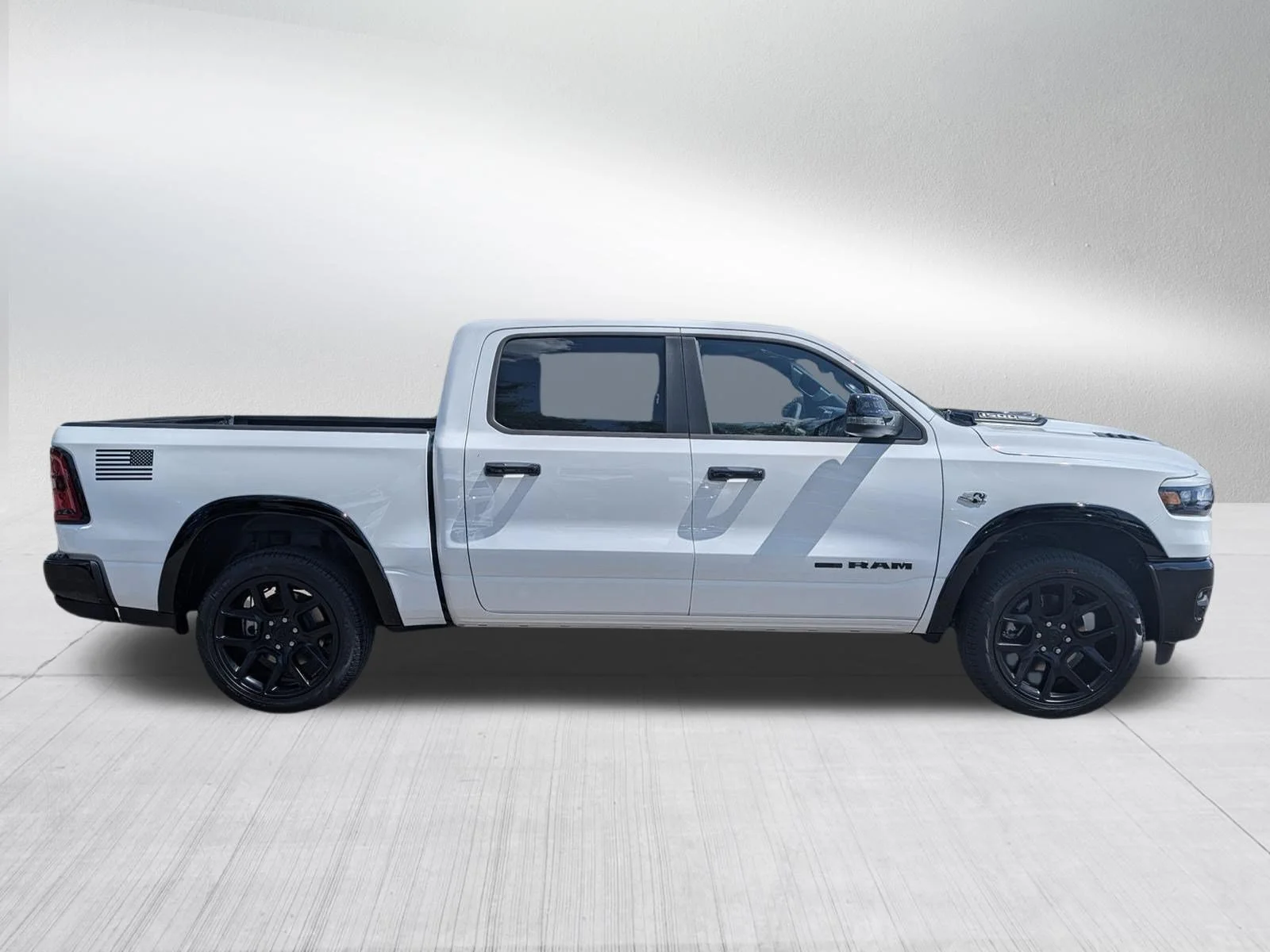 New 2026 Bright White Clear-Coat Exterior Paint RAM Laramie image 8