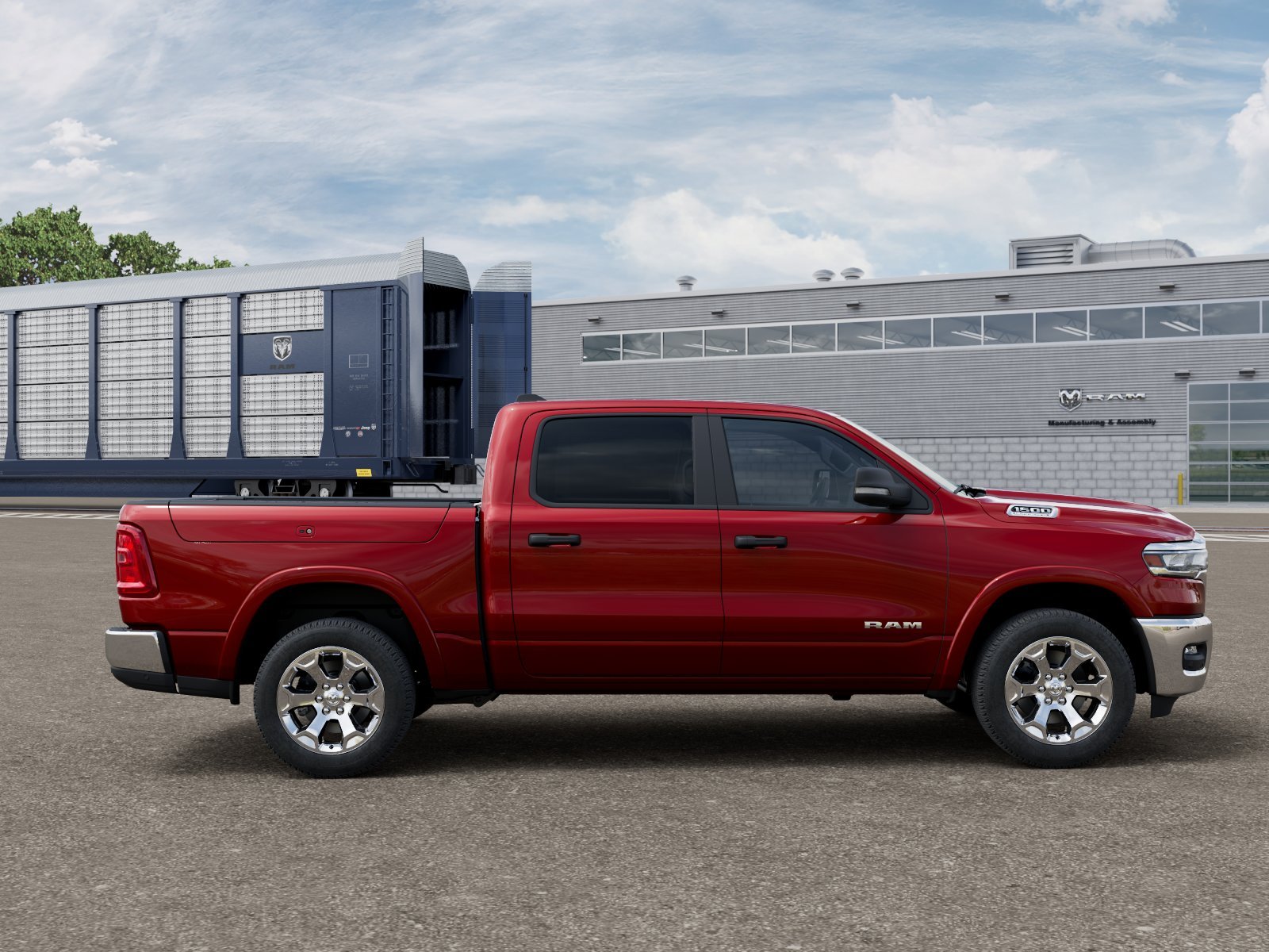 New 2026 Molten Red Pearl-Coat Exterior Paint RAM BIG HORN image 21