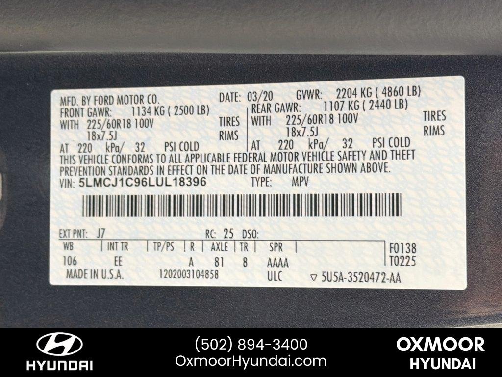 Used 2020 Magnetic Gray Lincoln Standard image 32