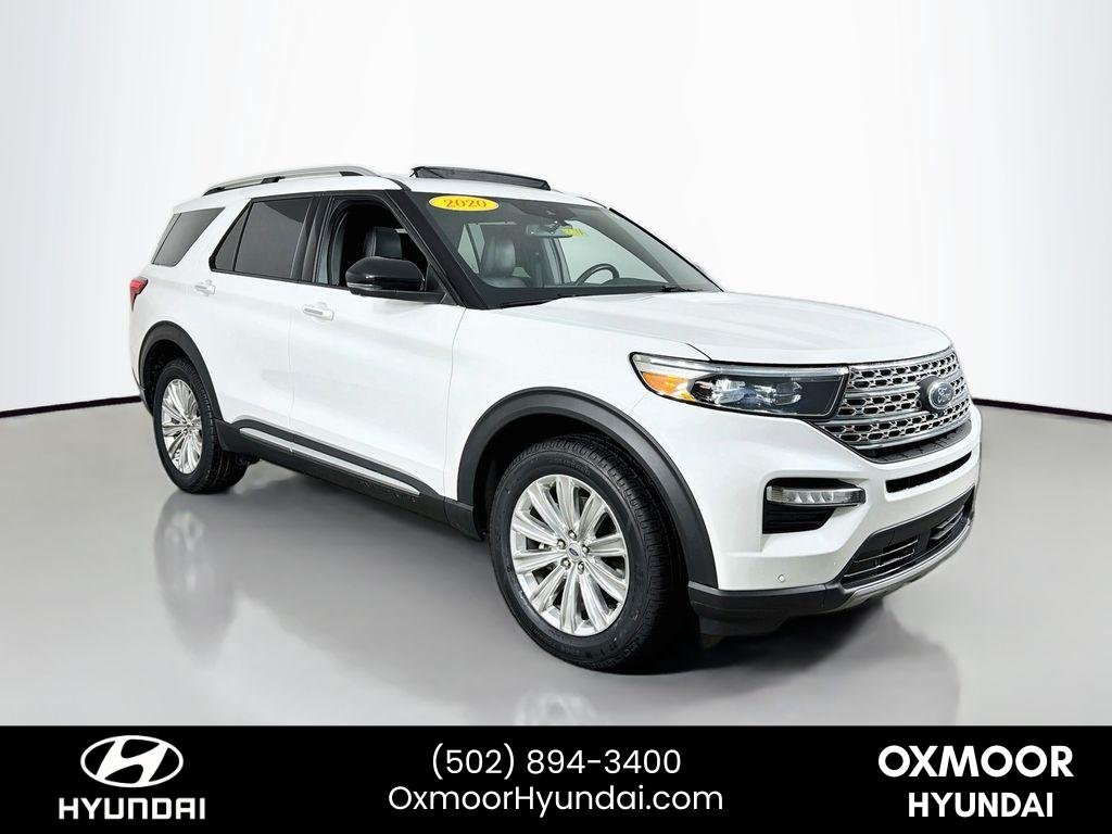 Used 2020 Star White Metallic Tri-Coat Ford Limited HYBRID image 1