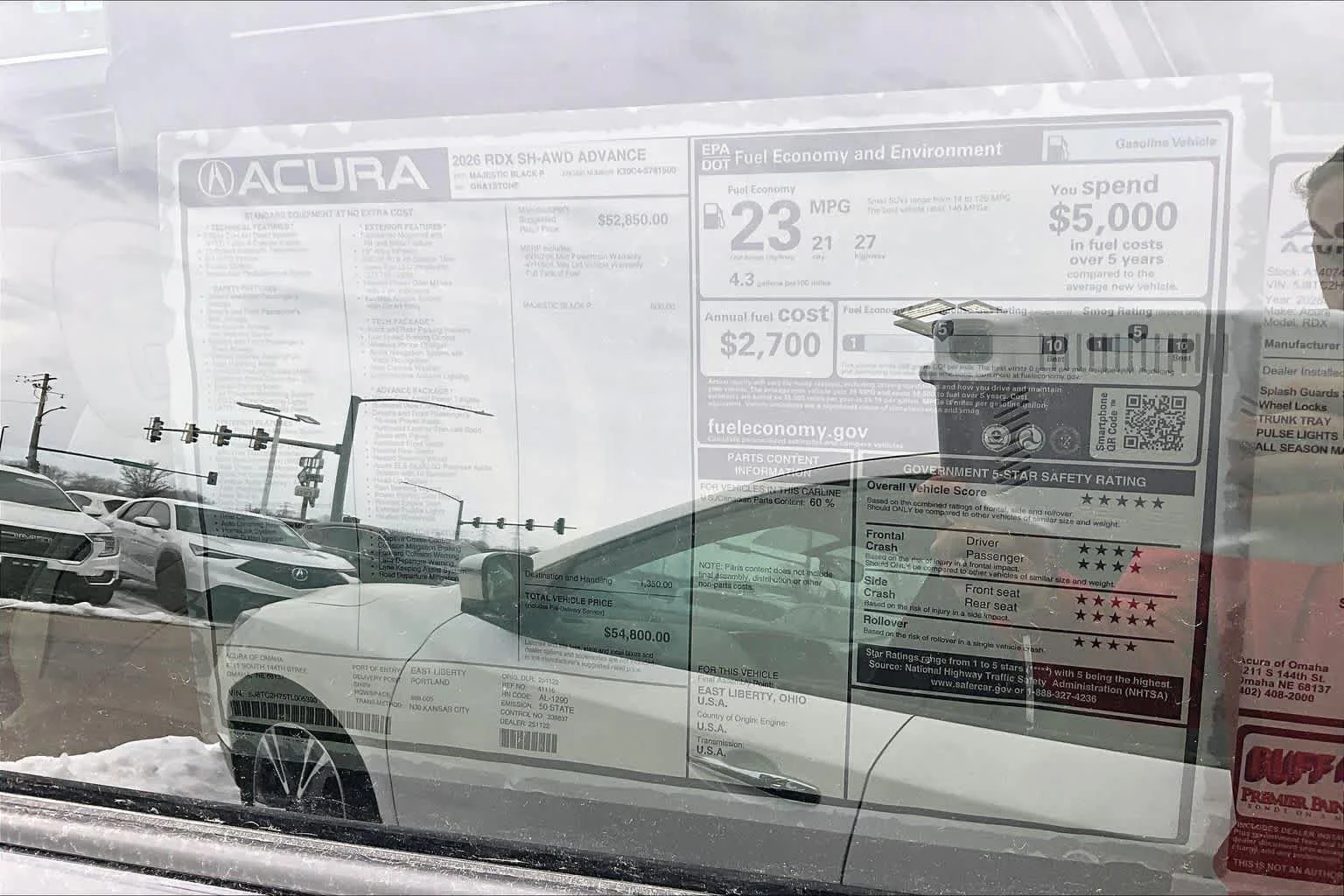New 2026 Majestic Black Pearl Acura w/Advance Package image 21