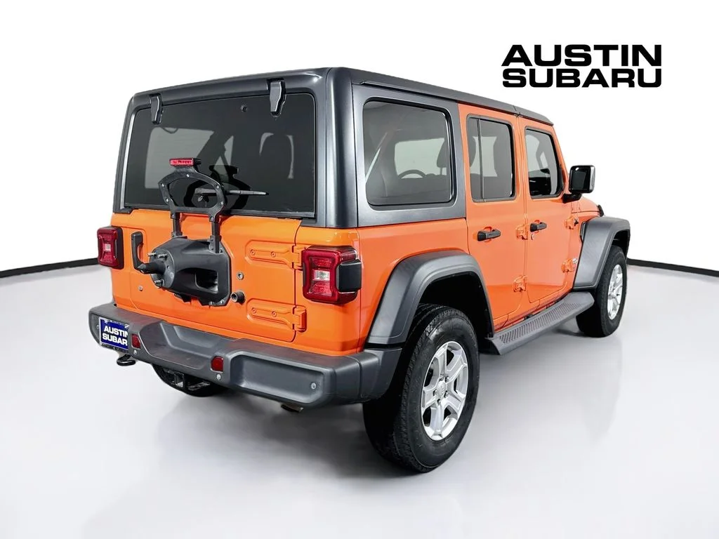 Used 2018 Orange Jeep Unlimited Sport S image 7