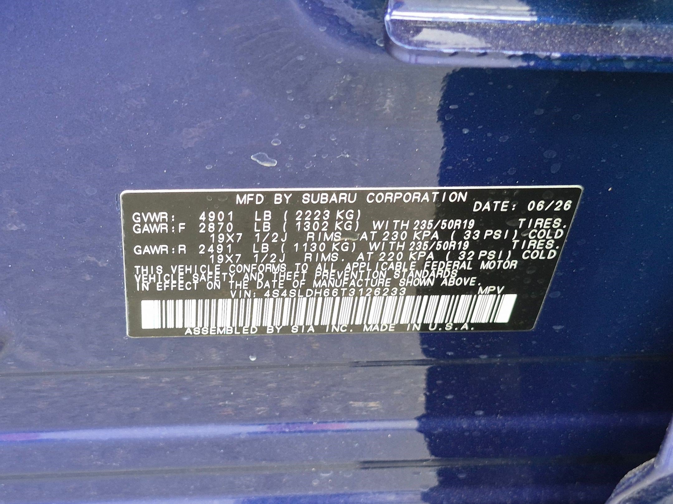 New 2026 SAPPHIRE BLUE PEARL Subaru Sport Onyx Edition image 16