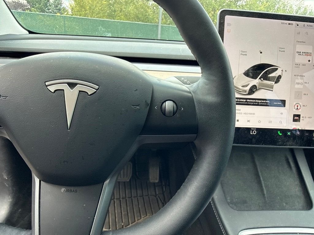 Used 2021 Pearl White Multi-Coat Tesla Standard Range Plus image 12